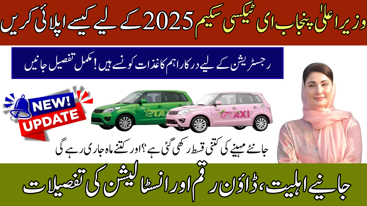 Apply for CM Punjab E-Taxi Scheme
